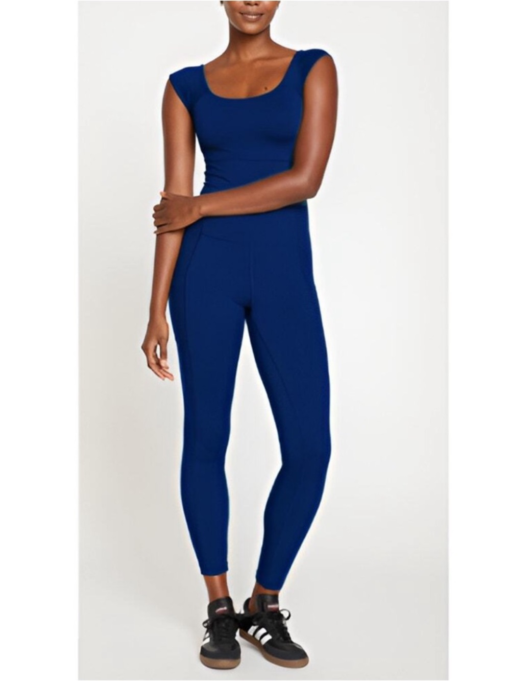 Universal Standard NWT Game Next to Naked Cap Sleeve Bodysuit Jumpsuit M 18-20